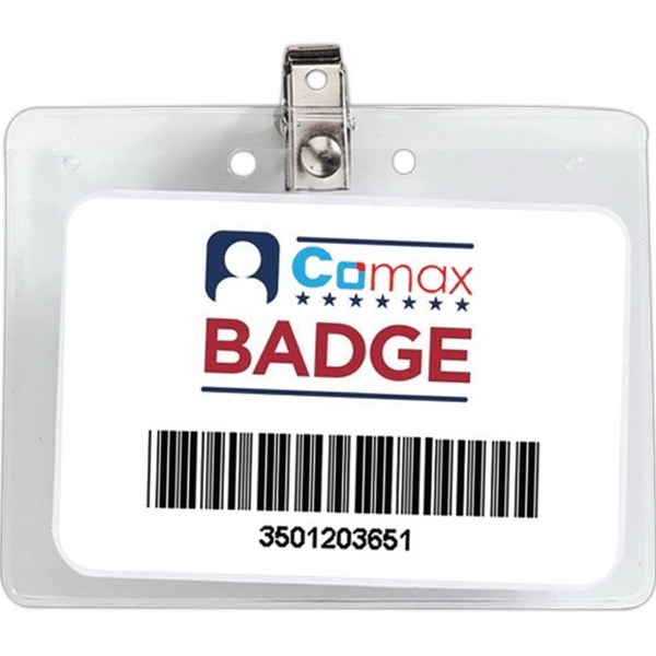 Blue Ash H Clear Badge Holder