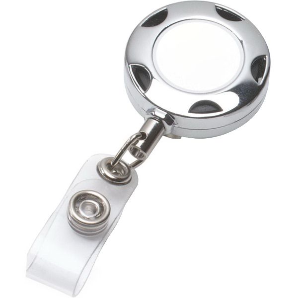 Tiffin 32" Cord Chrome Metal Sport Retractable Badge Reel