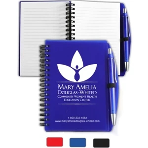 Carmel Jotter Notepad Notebook with Pen | https://www.bestnamebadges.com