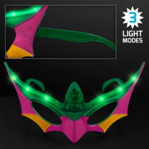 Purple, Green & Gold Mardi Gras Mask LED Shades