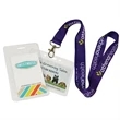 Vertical Printed Badge holder USA made - 4 x 3 clear-holder | https://www.bestnamebadges.com