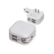 Dual Car + Wall USB Charger | https://www.bestnamebadges.com