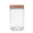 54 oz. Glass Candy Jar with Wooden Lid | https://www.bestnamebadges.com