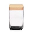54 oz. Glass Candy Jar with Wooden Lid | https://www.bestnamebadges.com