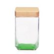54 oz. Glass Candy Jar with Wooden Lid | https://www.bestnamebadges.com