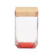 54 oz. Glass Candy Jar with Wooden Lid | https://www.bestnamebadges.com