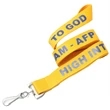 3/4" USA Made Polyester Lanyard w/ ID Badge Holder | https://www.bestnamebadges.com
