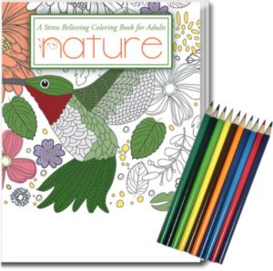 Nature Stress Relieving Coloring Book - Relax Pack