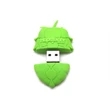 Custom 2D PVC USB Flash Drive - Green Beetle Shaped | https://www.bestnamebadges.com