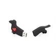 Custom 2D PVC USB Flash Drive - Dog Shaped | https://www.bestnamebadges.com