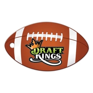 Football Shaped Luggage Tag | https://www.bestnamebadges.com