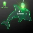 Acrylic Dolphin Shape Necklace with LED | https://www.bestnamebadges.com
