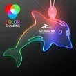 Acrylic Dolphin Shape Necklace with LED | https://www.bestnamebadges.com