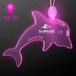 Acrylic Dolphin Shape Necklace with LED | https://www.bestnamebadges.com