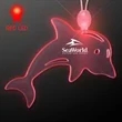 Acrylic Dolphin Shape Necklace with LED | https://www.bestnamebadges.com