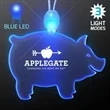 Acrylic Pig Shape Necklace with LED | https://www.bestnamebadges.com