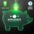 Acrylic Pig Shape Necklace with LED | https://www.bestnamebadges.com