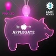 Acrylic Pig Shape Necklace with LED | https://www.bestnamebadges.com