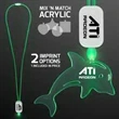 LED Lanyards with Acrylic Dolphin Pendant | https://www.bestnamebadges.com