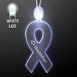 Light-up acrylic ribbon LED necklace | https://www.bestnamebadges.com