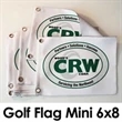 Mini Golf Course Flags Single sided 6"x8" Grommet | https://www.bestnamebadges.com
