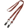 1" Custom Open Ended Polyester Lanyard w/ Badge Holder | https://www.bestnamebadges.com