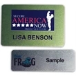 Metal Name Badge - Digital Printed | https://www.bestnamebadges.com