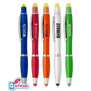 Union printed, Stylus Pen & Gel Highlighter Combo