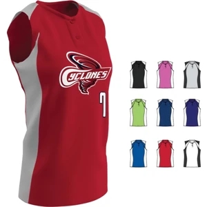 Girl's Stock Diamond Softball Sleeveless Jersey