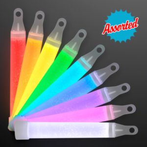 4" Mid-Size Glow Sticks with Lanyard
