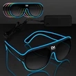Neon Look Aviator EL Shades | https://www.bestnamebadges.com