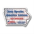 Iowa State Magnet | https://www.bestnamebadges.com