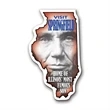 Illinois State Magnet | https://www.bestnamebadges.com