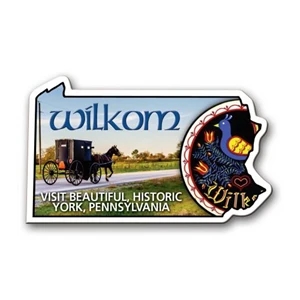 Pennsylvania State Magnet | https://www.bestnamebadges.com