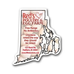 Rhode Island State Magnet | https://www.bestnamebadges.com