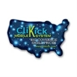 USA Shape Magnet | https://www.bestnamebadges.com