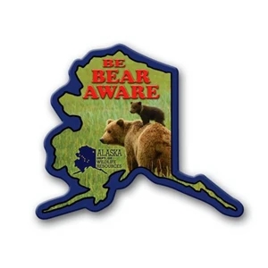 Alaska State Magnet | https://www.bestnamebadges.com