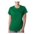 Printed UltraClub® Ladies' Cool & Dry Performance T-Shirt | https://www.bestnamebadges.com