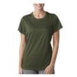 Printed UltraClub® Ladies' Cool & Dry Performance T-Shirt | https://www.bestnamebadges.com