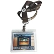 1" Lanyards w/ Badge Holder Combo Clear Vinyl | https://www.bestnamebadges.com