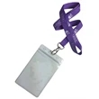 1" Lanyards w/ Badge Holder Combo Clear Vinyl | https://www.bestnamebadges.com