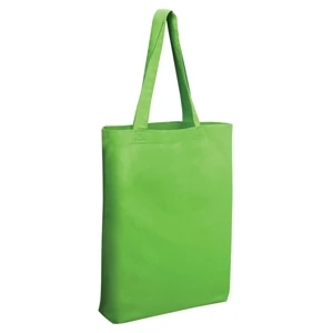 Q-Tees™ Cotton Bottom Gusset Economical Tote Bag | https://www.bestnamebadges.com