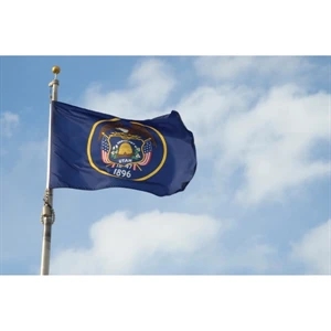 Utah Official Flag - Nylon | https://www.bestnamebadges.com