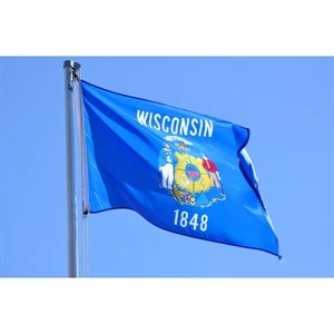 Wisconsin Official Flag - ePoly | https://www.bestnamebadges.com