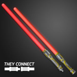 Double Sided Swords Sabers with Red LEDs and Sounds