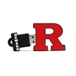 Custom 2D PVC USB Flash Drive - R Shaped | https://www.bestnamebadges.com