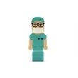 Custom 2D PVC USB Flash Drive - Doctor Shaped | https://www.bestnamebadges.com
