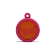 Custom 2D PVC USB Flash Drive - Pink Round Shaped | https://www.bestnamebadges.com