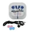Earphones with Case & Interchangeable Earbuds | https://www.bestnamebadges.com