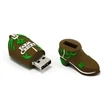Custom 3D PVC USB Flash Drive - Cowboy Boot Shaped | https://www.bestnamebadges.com